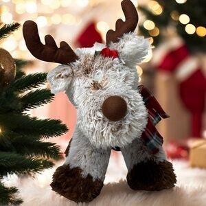Finney Standing Reindeer Plush Encore 15" Stuffed Animal Toy Christmas Decor